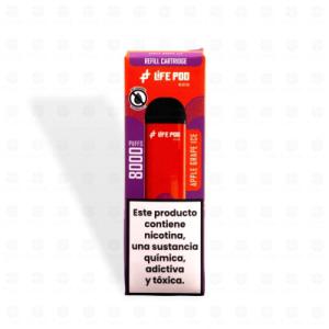 LIFE POD PRO 8K CARTUCHO APPLE GRAPE ICE