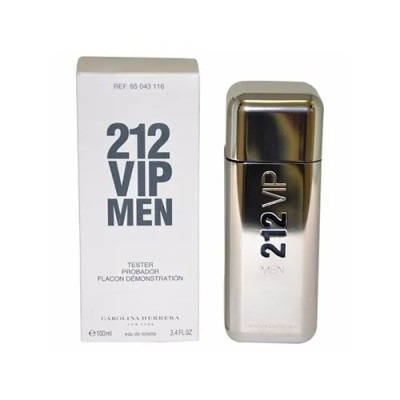 TESTER CAROLINA HERRERA 212 VIP MEN EDT 100ML MASC