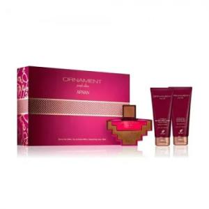 AFNAN KIT ORNAMENT PURPLE ALLURE EDP 100ML + S/G 100ML + B/L 100ML