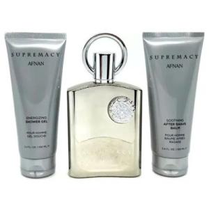 AFNAN KIT SUPREMACY SILVER EDP 100ML + S/G 100ML + A/S 100ML