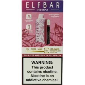 ELF BAR NIC KING 40K SOUR STRAWBERRY DRAGONFRUIT