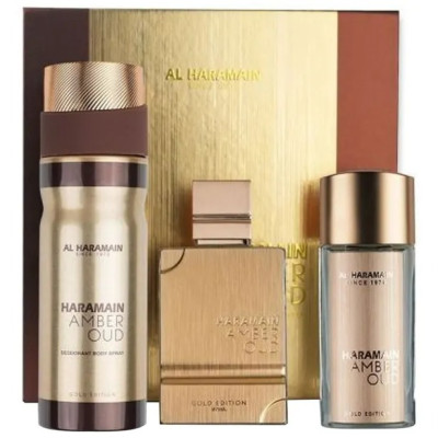 KIT AL HARAMAIN AMBER OUD GOLD EDITION EDP 75ML + EDP 30ML + DEO 200ML