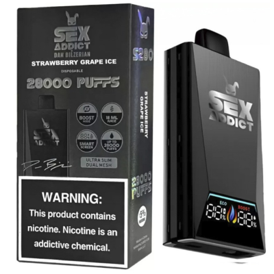 SEX ADDICT S280 BLACK STRAWBERRY GRAPE ICE