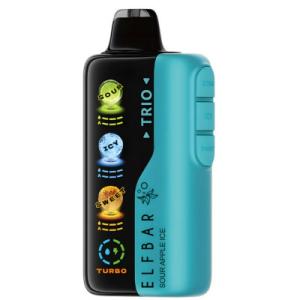 ELF BAR TRIO 40K SOUR APPLE ICE