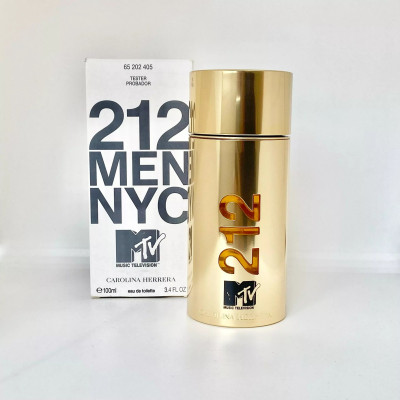 TESTER CAROLINA HERRERA 212 MEN MTV EDT 100ML MASC