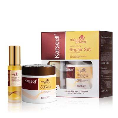 KARSEELL KIT MACA ESSENCE REPAIR COLLAGEN 500ML + OLEO CAPILAR 50ML