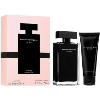 NARCISO RODRIGUEZ KIT FOR HER EDT 100ML + BODY LOTION 75ML
