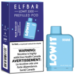 ELF BAR LOWIT 5500 BLUE RAZZ ICE