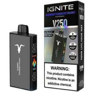 IGNITE V250 BLACK BLUEBERRY STRAWBERRY COCONUT
