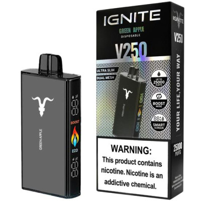 IGNITE V250 BLACK GREEN APPLE