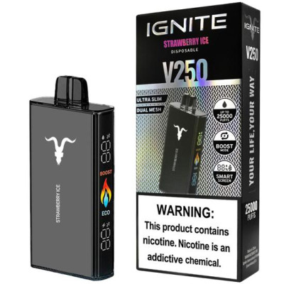 IGNITE V250 BLACK STRAWBERRY ICE