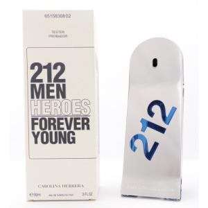 TESTER CAROLINA HERRERA 212 HEROES MEN FOREVER YOUNG EDT 90ML MASC